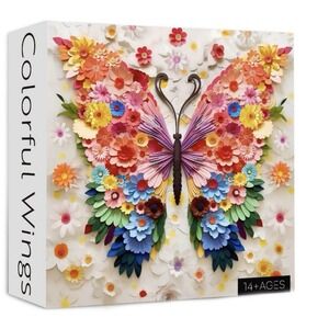 PPuzzling COLORFUL WINGS Butterfly Jigsaw Puzzle 1000 Pieces NIB Factory Sealed